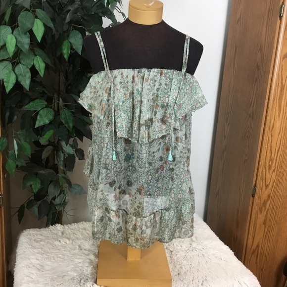 VICTORIA’S Secret XS cami style layered front floral semi sheer - Picture 1 of 15